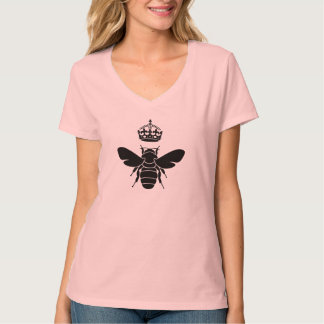 T-shirt Le logo noir de reine des abeilles… sont vous une