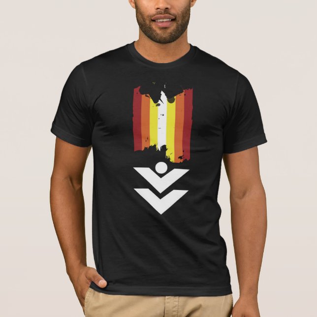 T-shirt le logo raye la chemise (Devant)