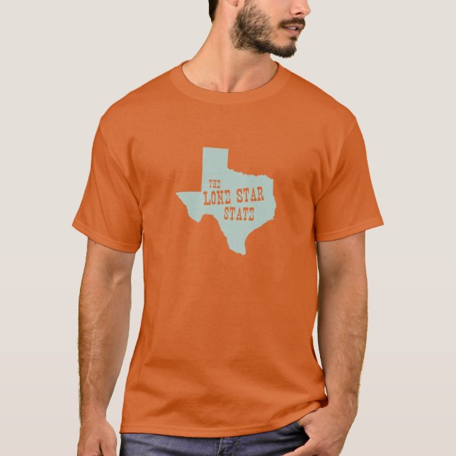 T-shirt Le Lone Star State Texas Nickname Texan Texian (Devant)