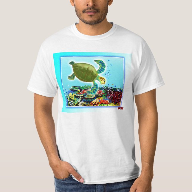 T-shirt Le long de la Grande barrière de corail (Devant)