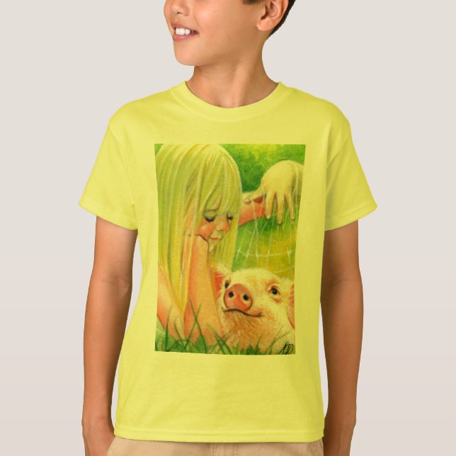 T-shirt Le long est venue une chemise d'araignée (Devant)