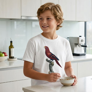 T-shirt Le Lori écaille / Lori à stries bleues 