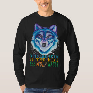 T-shirt Le Loup Attend Tête de Loup Faune