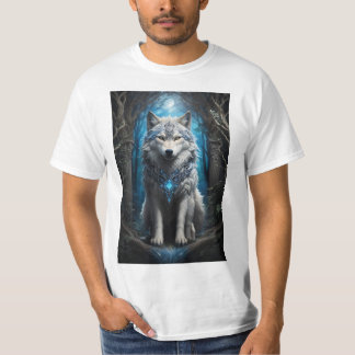 T-shirt Le loup bleu