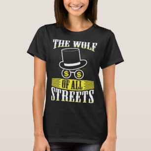 T-shirt Le Loup De Toutes Les Rues Marché Stock Entreprene