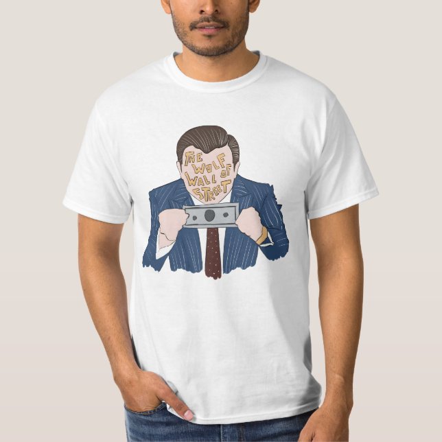 T-shirt " Le loup de Wall Street fanart" (Devant)