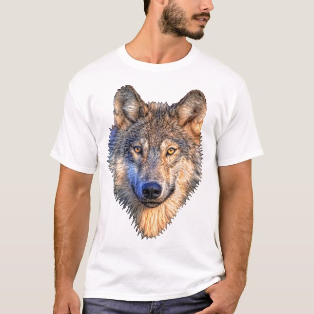 T-shirt Le loup est mon totem. (Devant)