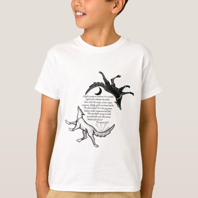 T-shirt Le loup qui nourrit (Devant)