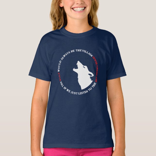 T-shirt Le loup serait toujours le méchant (Devant)