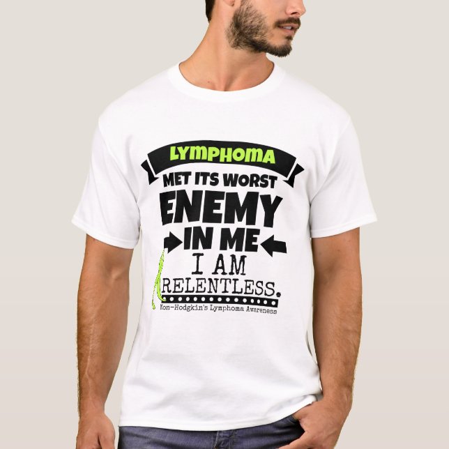 T-shirt Le lymphome de Non-Hodgkins a rencontré son plus (Devant)