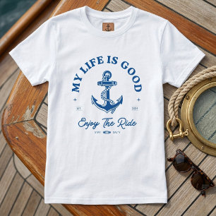 T-shirt Le "ma vie est bonne." Tee-shirt personnalisé à an