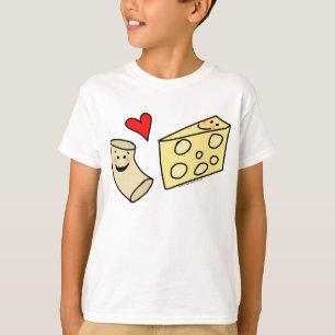 T-shirt Le Mac aime le fromage, macaronis mignons drôles +