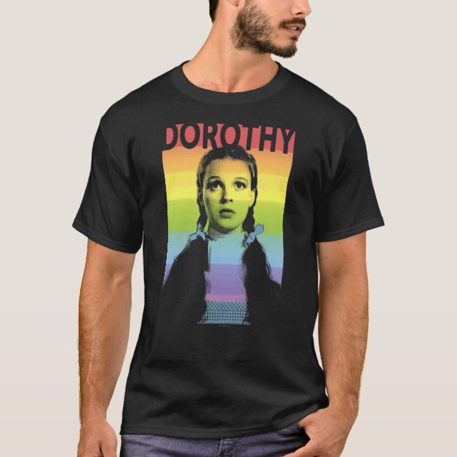 T-shirt Le Magicien De La Fierté Oz Dorothy Rainbow Poster (Devant)