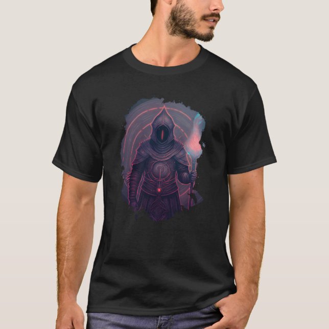 T-shirt Le magicien de l'imaginaire avec son personnel mag (Devant)