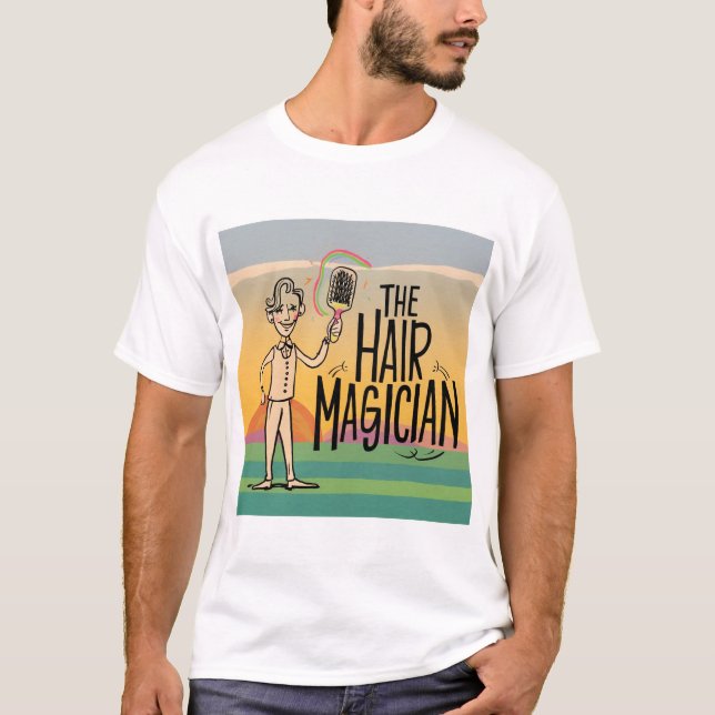 T-shirt Le magicien des cheveux (Devant)