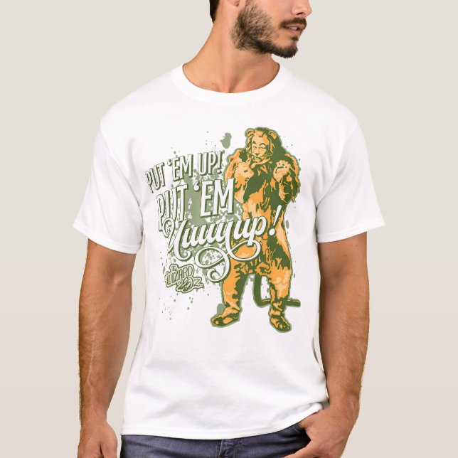 T-shirt Le Magicien D'Oz Le Lion Cowardly L'A Monté (Devant)