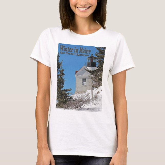 T-shirt Le Maine en hiver (Devant)