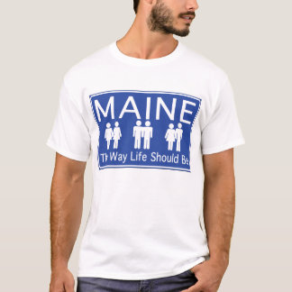 T-shirt Le Maine faisant avancer la chemise