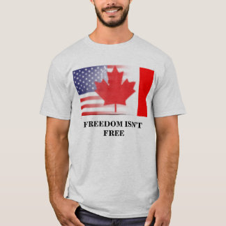 T-shirt le maison-drapeau, LIBERTÉ N'EST PAS LIBRE