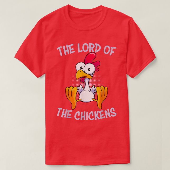 T-shirt Le maître de l'éleveur de poulets Poulet (Design devant)