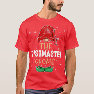 T-shirt Le maître de poste Gnome Family Correspondant Noël