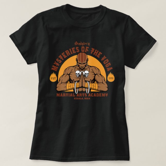 T-shirt Le maître du yoga Dhalsim  (Design devant)
