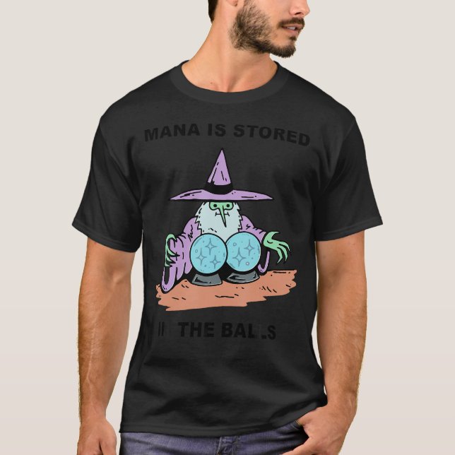 T-shirt Le Mana Est Stocké Dans Les Boules (Devant)