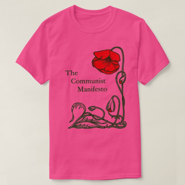 T-shirt Le Manifeste communiste Karl Marx et Friedrich En (Design devant)