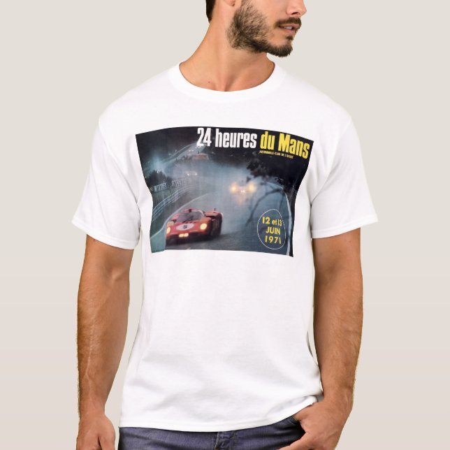 T-shirt Le Mans 1971, landscape version (Devant)