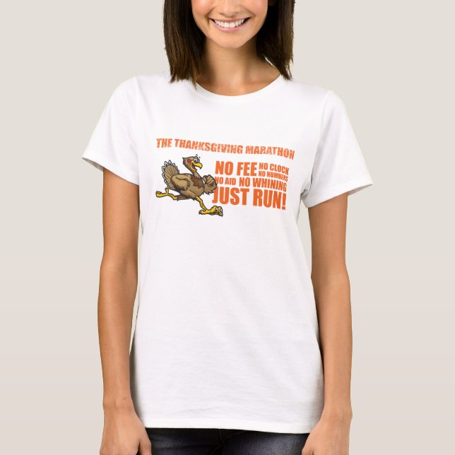T-shirt Le marathon de thanksgiving (Devant)