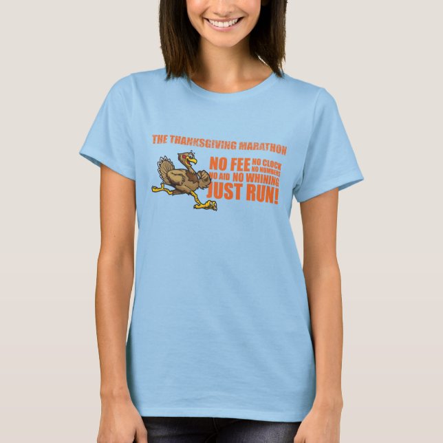 T-shirt Le marathon de Thanksgiving (Devant)