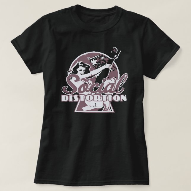 T-shirt le marchand de distorsion sociale Essential T Shir (Design devant)