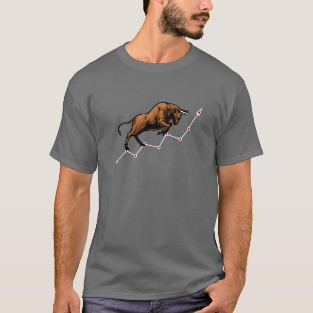 T-SHIRT LE MARCHÉ DE BULL EN CHANGE STOCK, FAIRE DES PROFI (Devant)