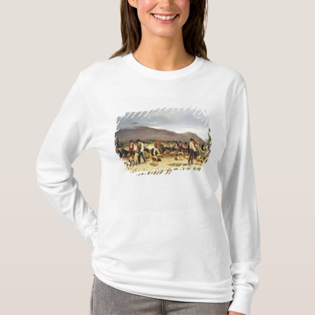 T-shirt Le marché de porc, 1875 (Devant)