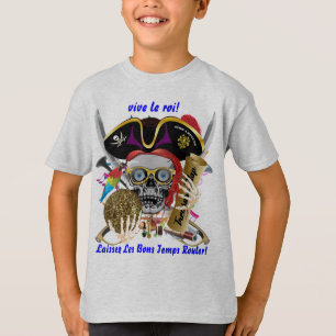 T-shirt Le mardi gras de thème de partie de pirate regarde