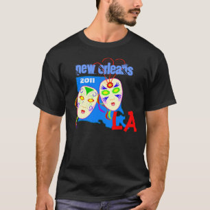 T-shirt Le mardi gras masque la LA la Nouvelle-Orléans de