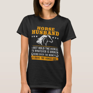 T-shirt Le Mari de Cheval de Chemise Conduit une Boîte de