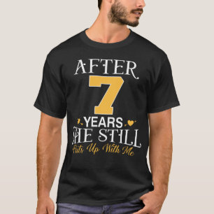 T-shirt Le mari du 7e anniversaire de la Mariage qu'elle