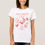 T-shirt Le Mariage Club Beach Bachelorette Party<br><div class="desc">Faites un peu de plaisir à votre prochaine soirée de bachelorette avec ce magnifique jeu de maillots de plage personnalisés. Que vous fêtiez un voyage à la plage, des vacances pour les filles ou des vacances pour les meilleurs amis, ces t-shirts personnalisés pour les fêtes de bachelorette de plage sont...</div>