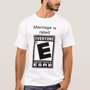 T-shirt Le mariage est E évalué pour chacun