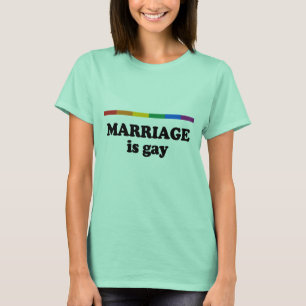 T-shirt Le mariage est gai