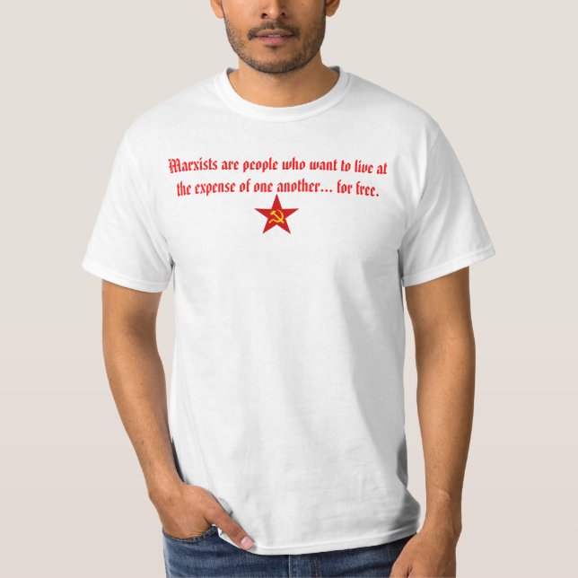 T-shirt Le marxiste veulent vivre pour libre (Devant)