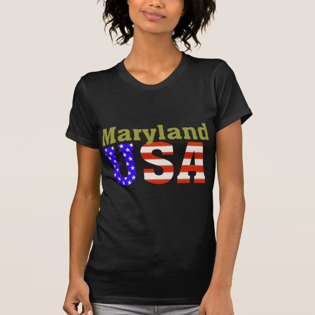 T-shirt Le Maryland Etats-Unis ! (Devant)