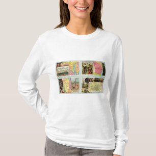 T-shirt Le Maryland, la Géorgie, l'Illinois, Pennsylvanie