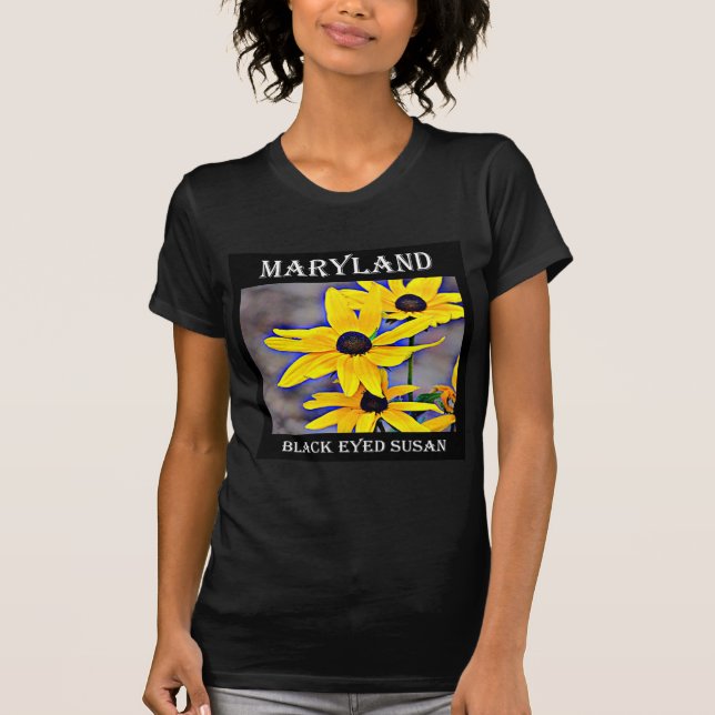 T-shirt Le Maryland Susan observée par noir (Devant)
