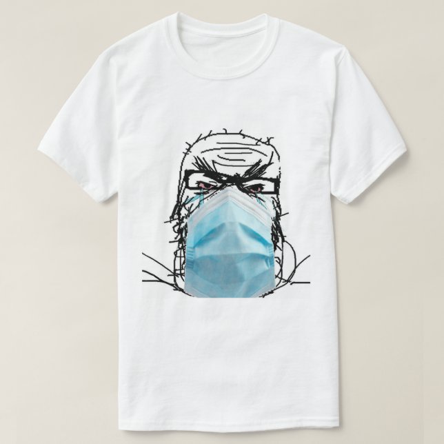 T-SHIRT LE MASK SOYJAK SOYJACK WOJAK WOJAK WOJACK NPC 4CHA (Design devant)