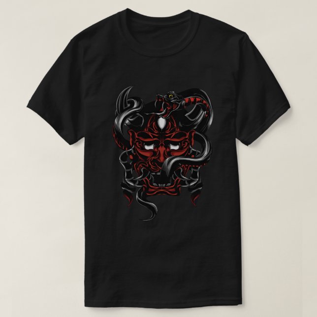 T-shirt Le Masque Demon Oni du Serpent (Design devant)