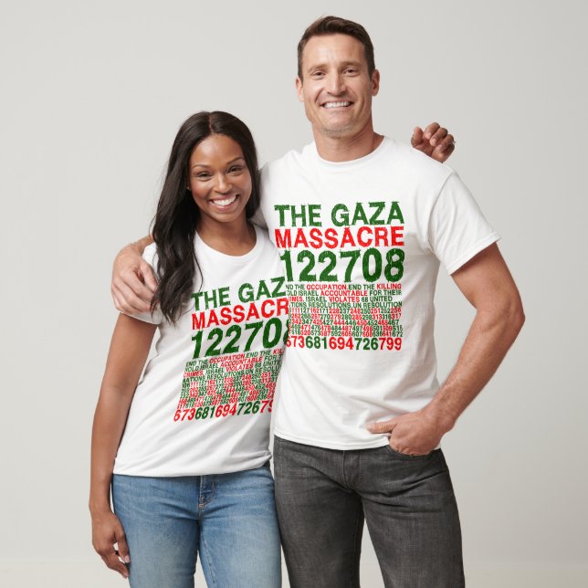 T-shirt Le massacre de Gaza (Unisexe)