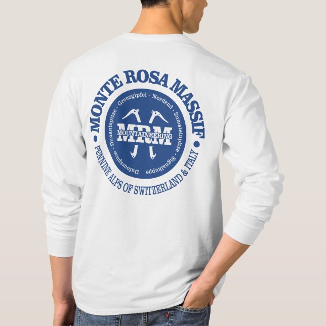T-shirt Le massif du Monte Rosa (Dos)