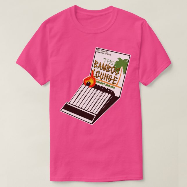 T-shirt Le Matchbook Bamboo Lounge (Design devant)
